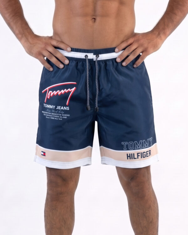 Pantaloneta Tommy Azul x Beige 2 PANTALONETA TOMMY HILFIGER